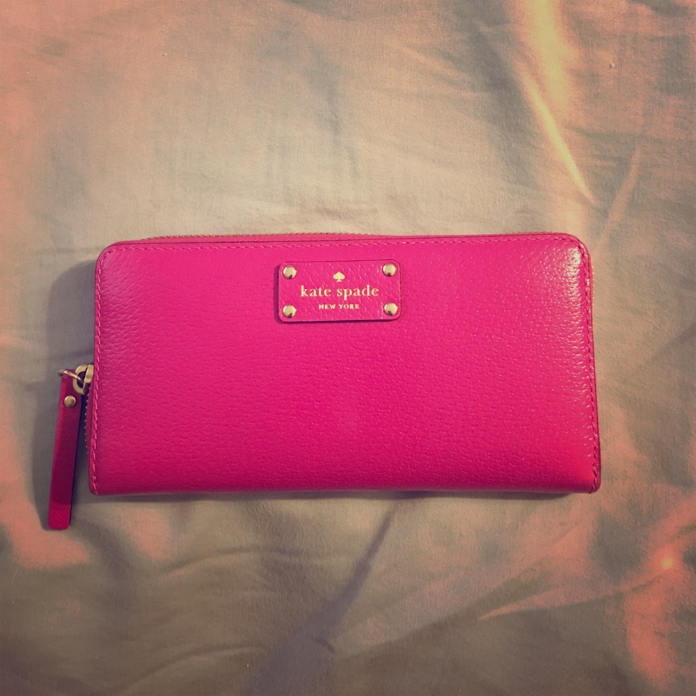 HOT PINK Kate Spade wallet
