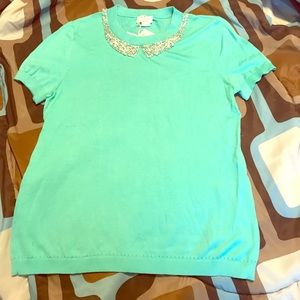 Kate Spade Sweater Pearl Collar