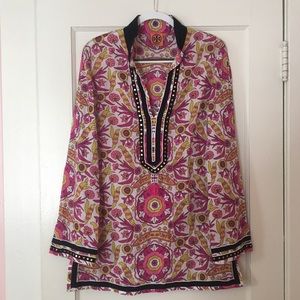 Tory Burch Embellished Tory Tunic [size 12]