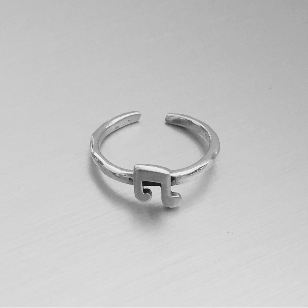 Sterling Silver Musical Note Toe Ring - image 4