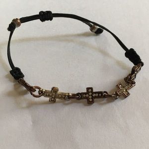 Adjustable Cross Bracelet
