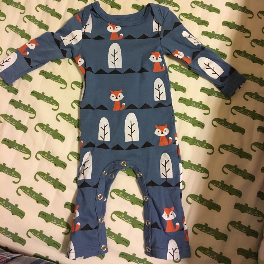 Newborn blue Fox bodysuit