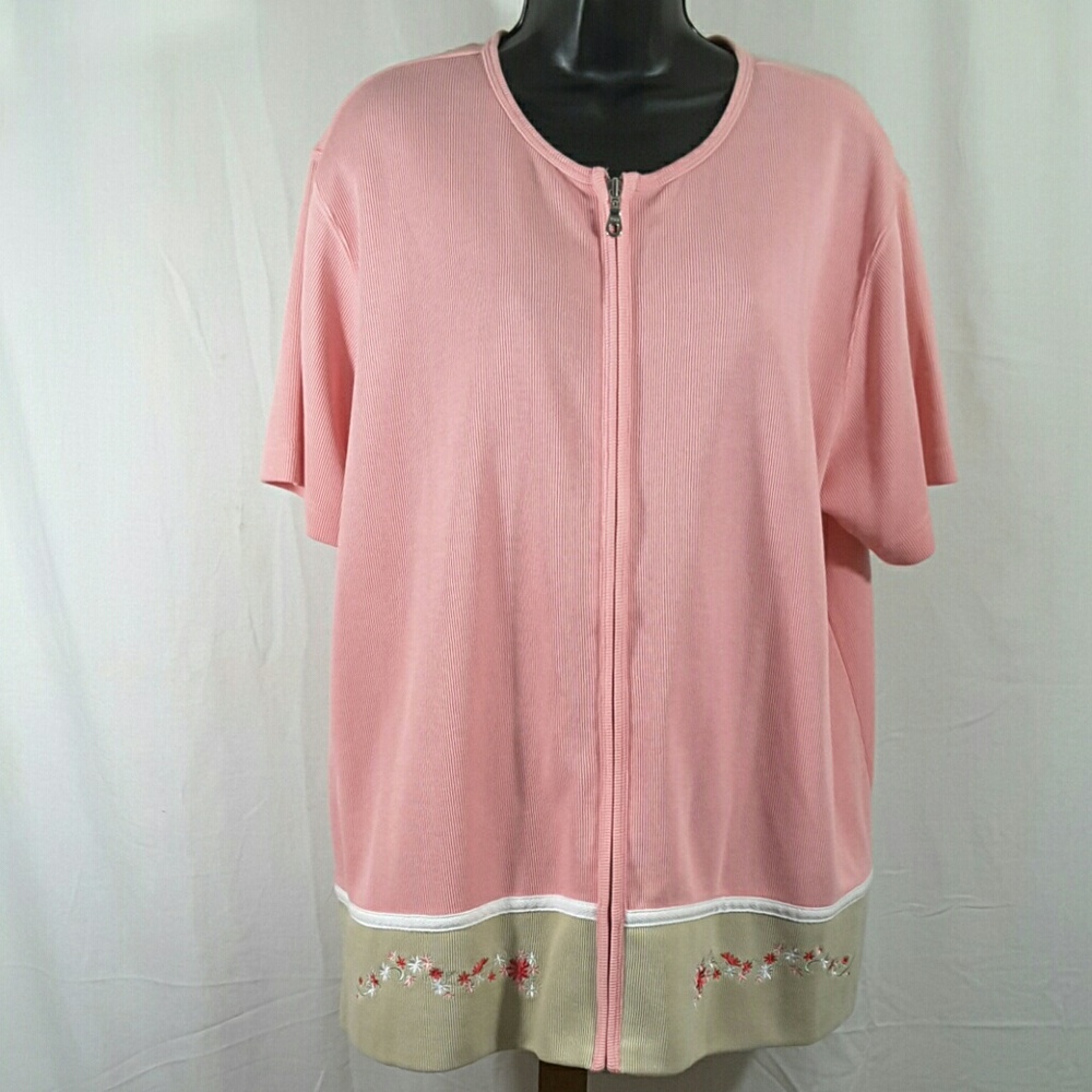NWT Sport Savvy Pink Plus Size Top 1X (18/20)