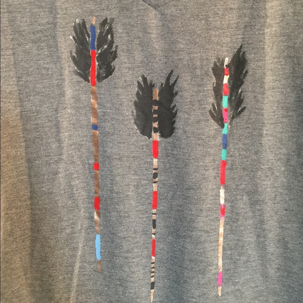 TOMS arrow graphic and striped T-shirt - Picture 2 of 5