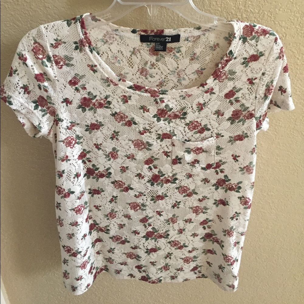 Rose mesh shirt