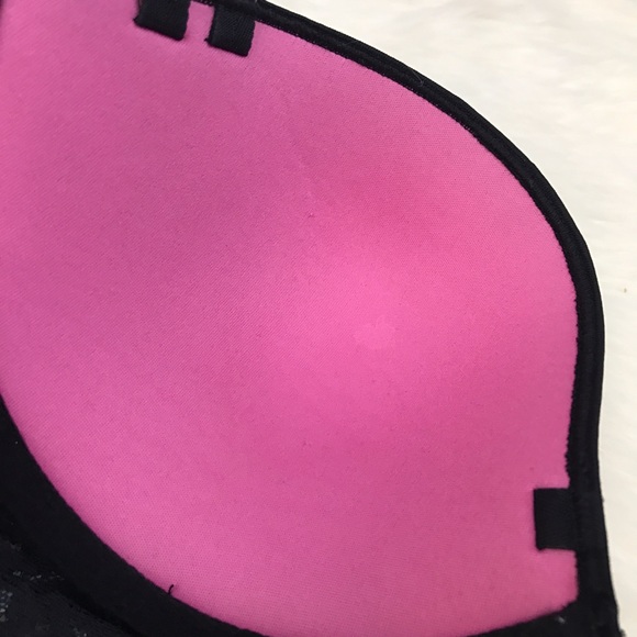 PINK Victoria's Secret 34C Bustier Bra Black - Picture 5 of 8