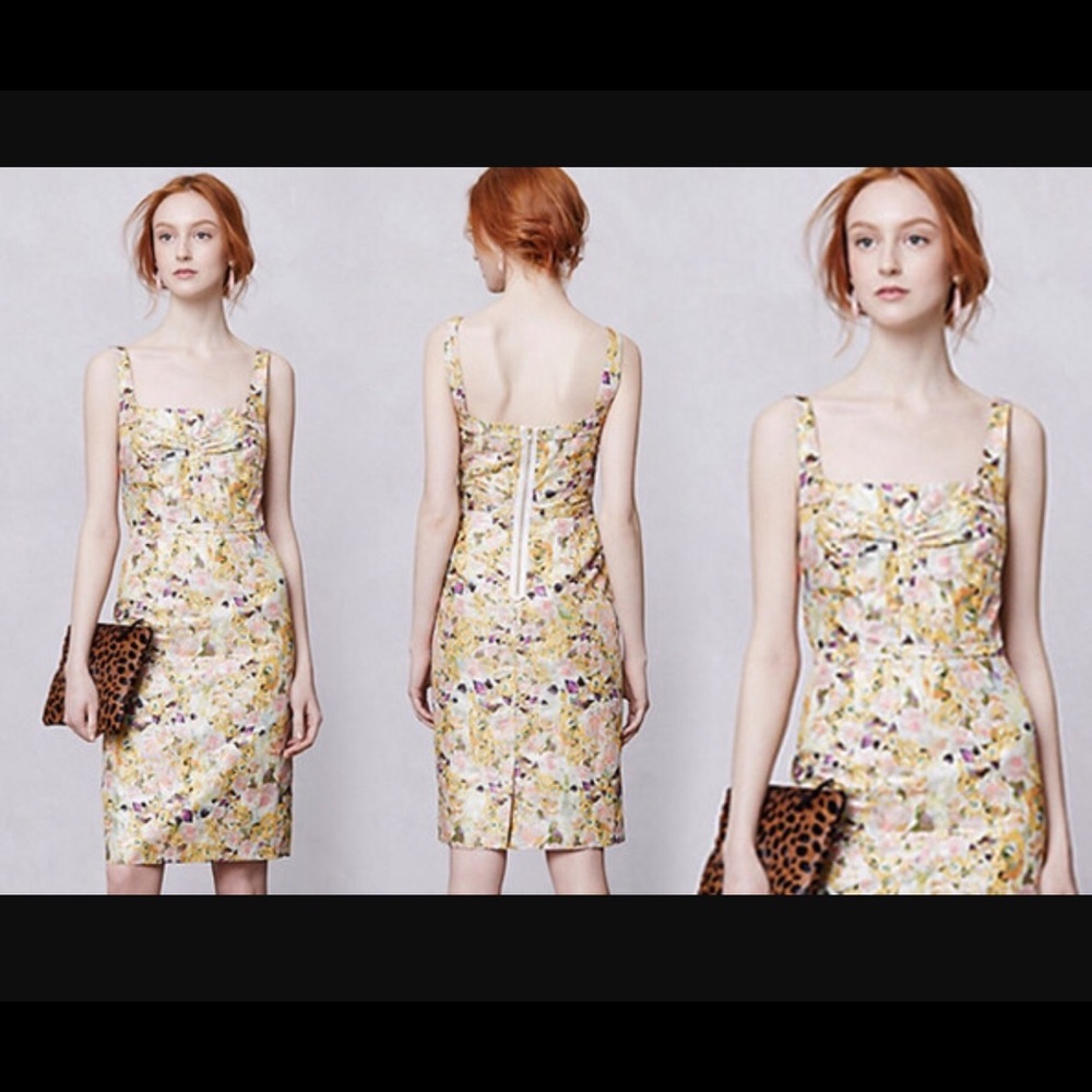Anthropologie Leifsdottir Aurelian Brocade Dress