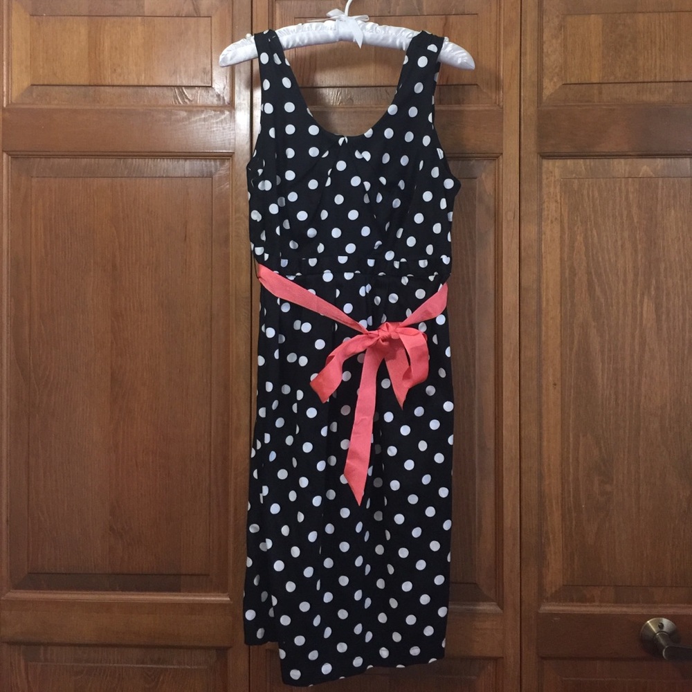 Motherhood Maternity Sleeveless Polka Dot Dress Size L