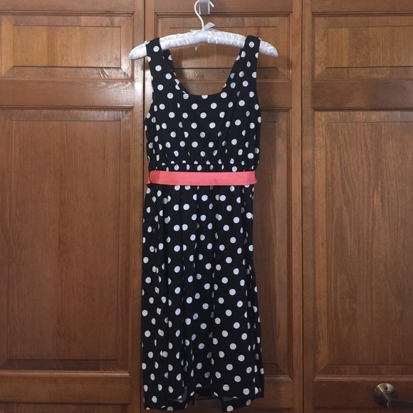 Motherhood Maternity Sleeveless Polka Dot Dress Size L - Picture 3 of 3