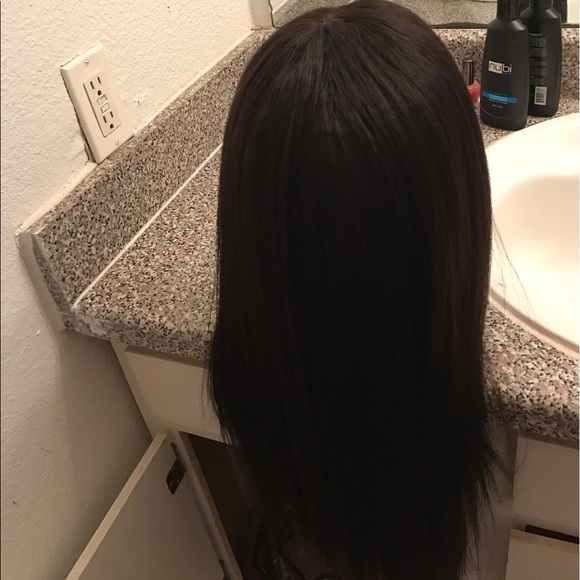 20 inch Kinky Straight Wig with closure