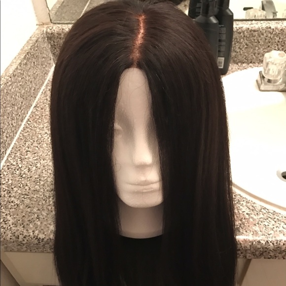 20 inch Kinky Straight Wig with closure