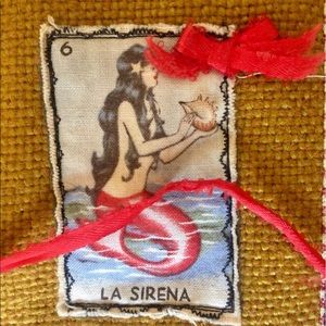 SOLD— do not buy —Handmade Mermaid Beauty Tool Brush Roll