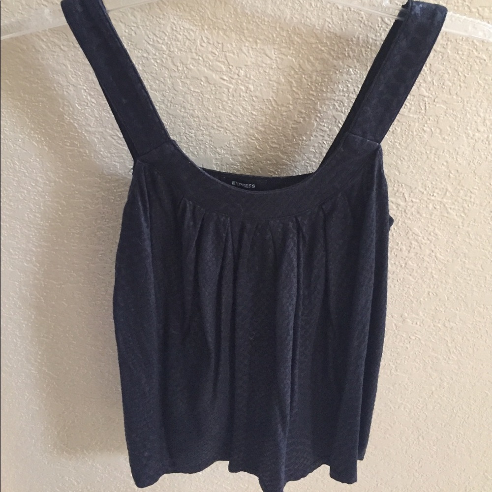 Black sleeveless Express shirt