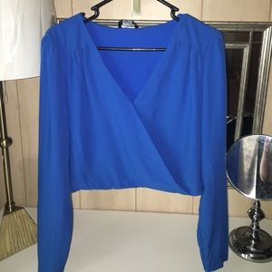 Royal Blue Crop Top