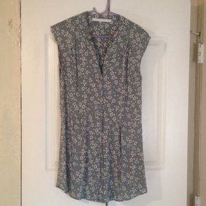 ModCloth floral button down tunic