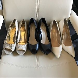Pumps size 10: Rock Republic, Michael Kors, & Aldo