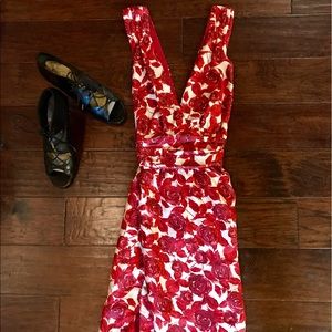 Floral crossback dress