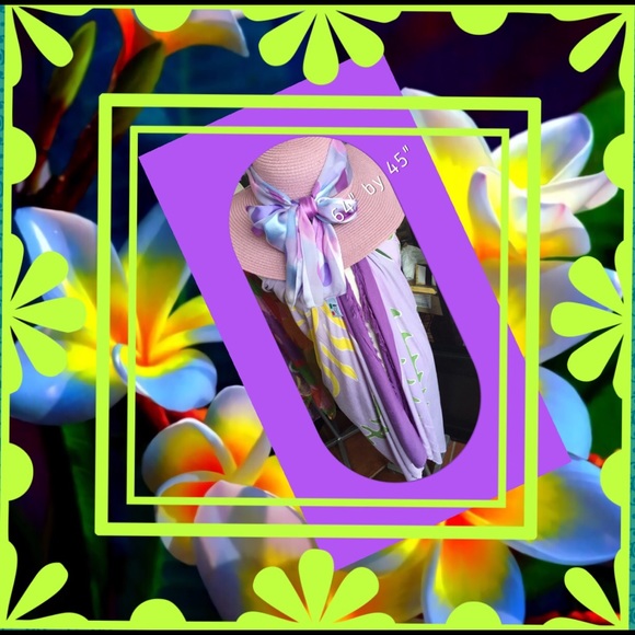 The Lavender Versatile Sarong Cover Up. 64” by 45” - Picture 3 of 8