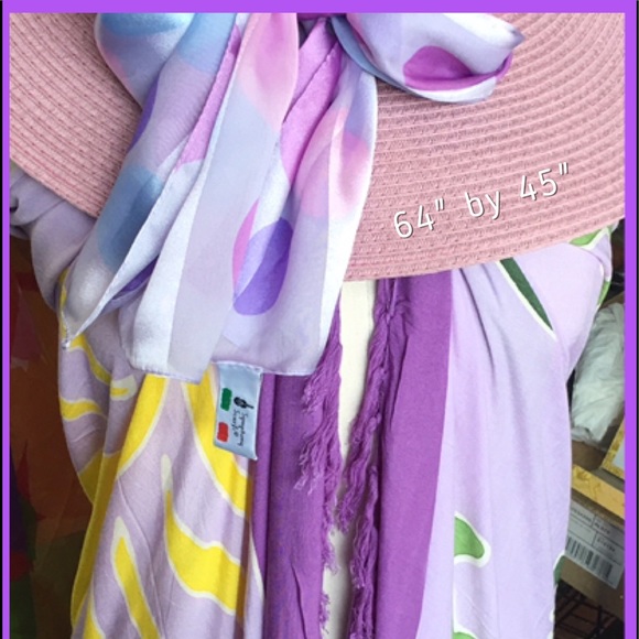 The Lavender Versatile Sarong Cover Up. 64” by 45” - Picture 8 of 8