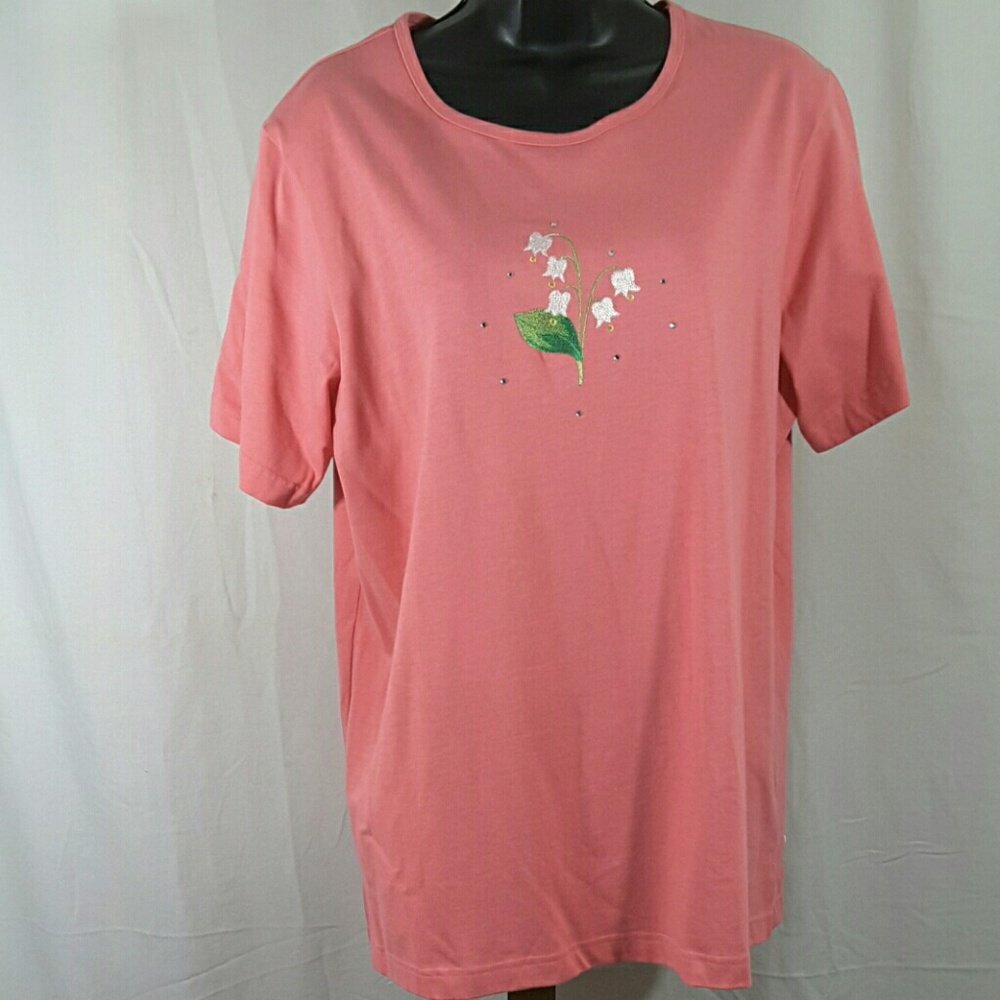 Quaker Factory Pink Top Large (14/16)