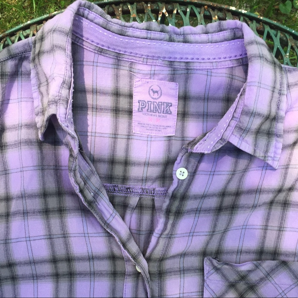 Victoria's Secret Lavender Flannel - Picture 3 of 3
