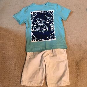 Gymboree shirt and shorts. Size 8