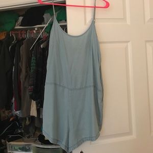 Express denim romper