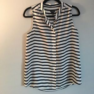 J Crew stripped blouse