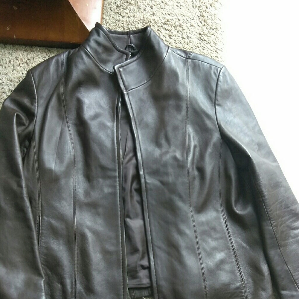 Nine west leather jacket
