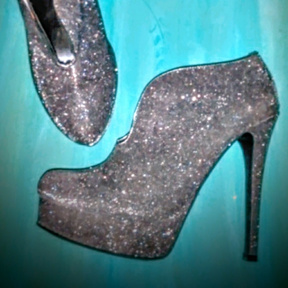 "Lickety Split" silver booties