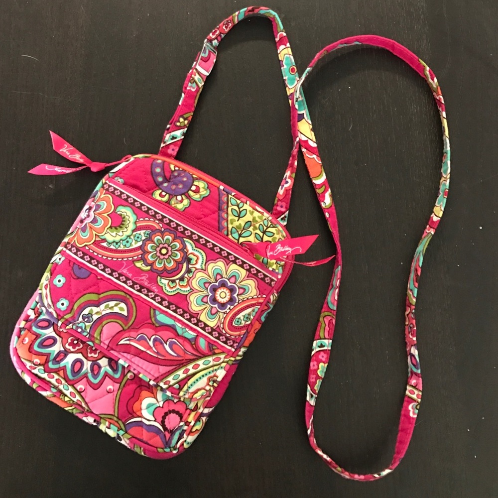 Vera Bradley Pink Swirls Mini Hipster
