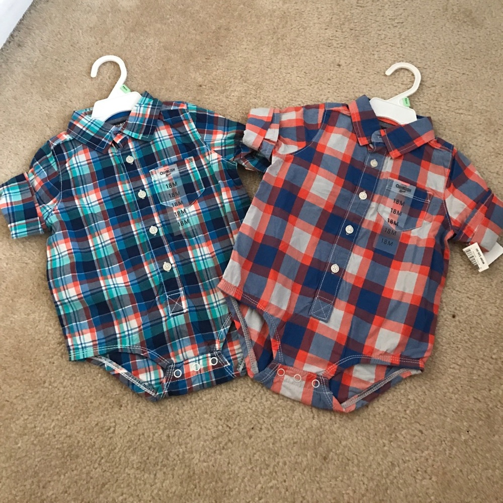 Plaid onesies
