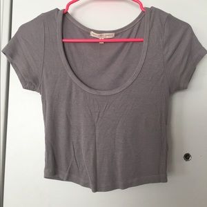 Truly Madly Deeply ribbed crop top (Urban Out.)