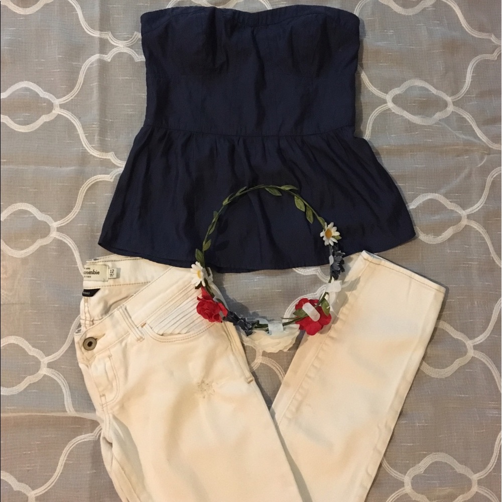 Navy blue top