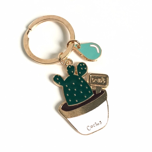 Enamel Succulent Key Chains - Picture 4 of 4