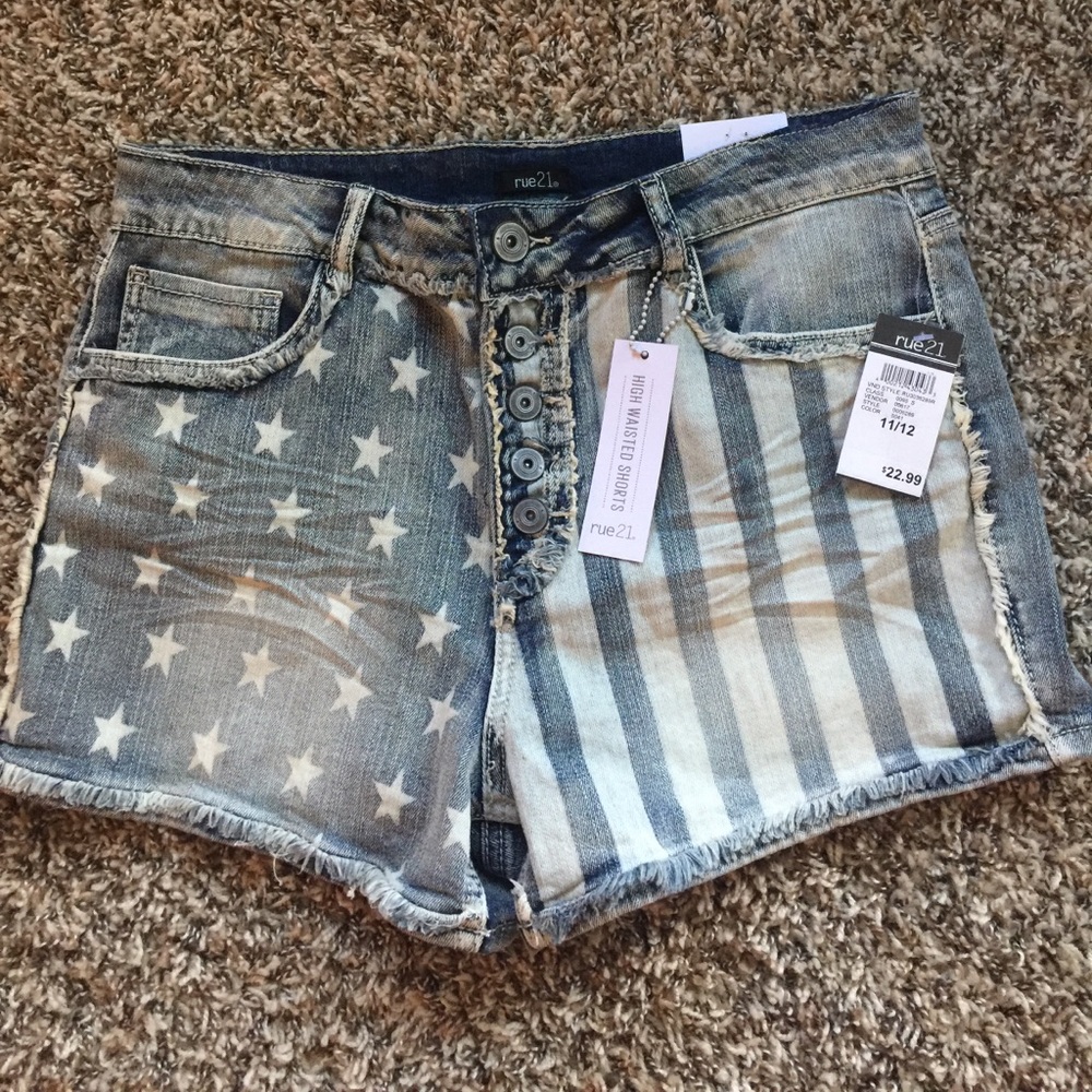 Brand new high waisted jean shorts