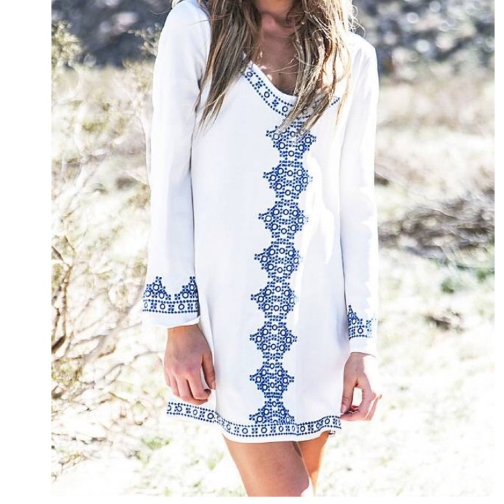 Embroidered coverup