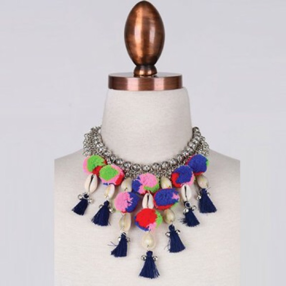Pom Pom Necklace