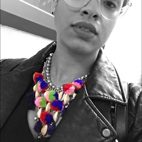 Pom Pom Necklace - Picture 2 of 3