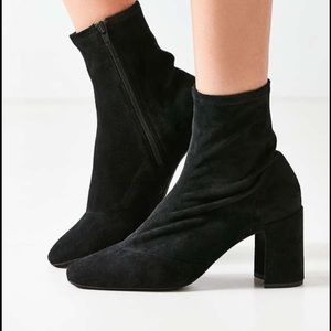 Jeffrey Campbell suede bootie