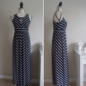 INC International Concepts chevron & keyhole dress