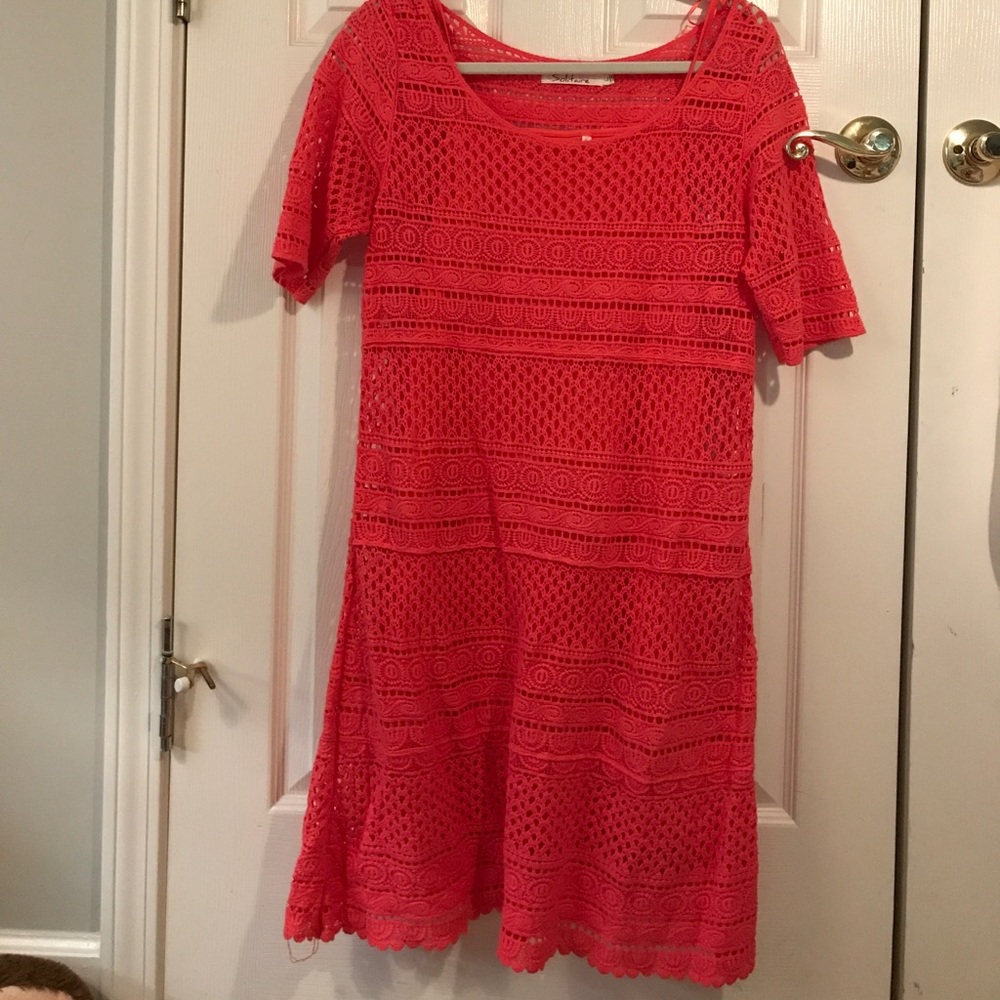 Crochet Coral dress size large