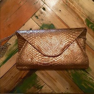 Bronze party clutch