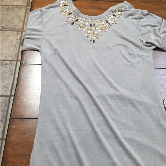 Never worn Gray Andrew Marc dress from Neiman's. - Picture 2 of 3