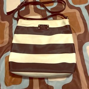 Kate Spade black and cream crossbody