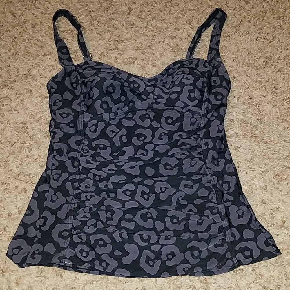 Animal Print Swimsuit Top, worn once!