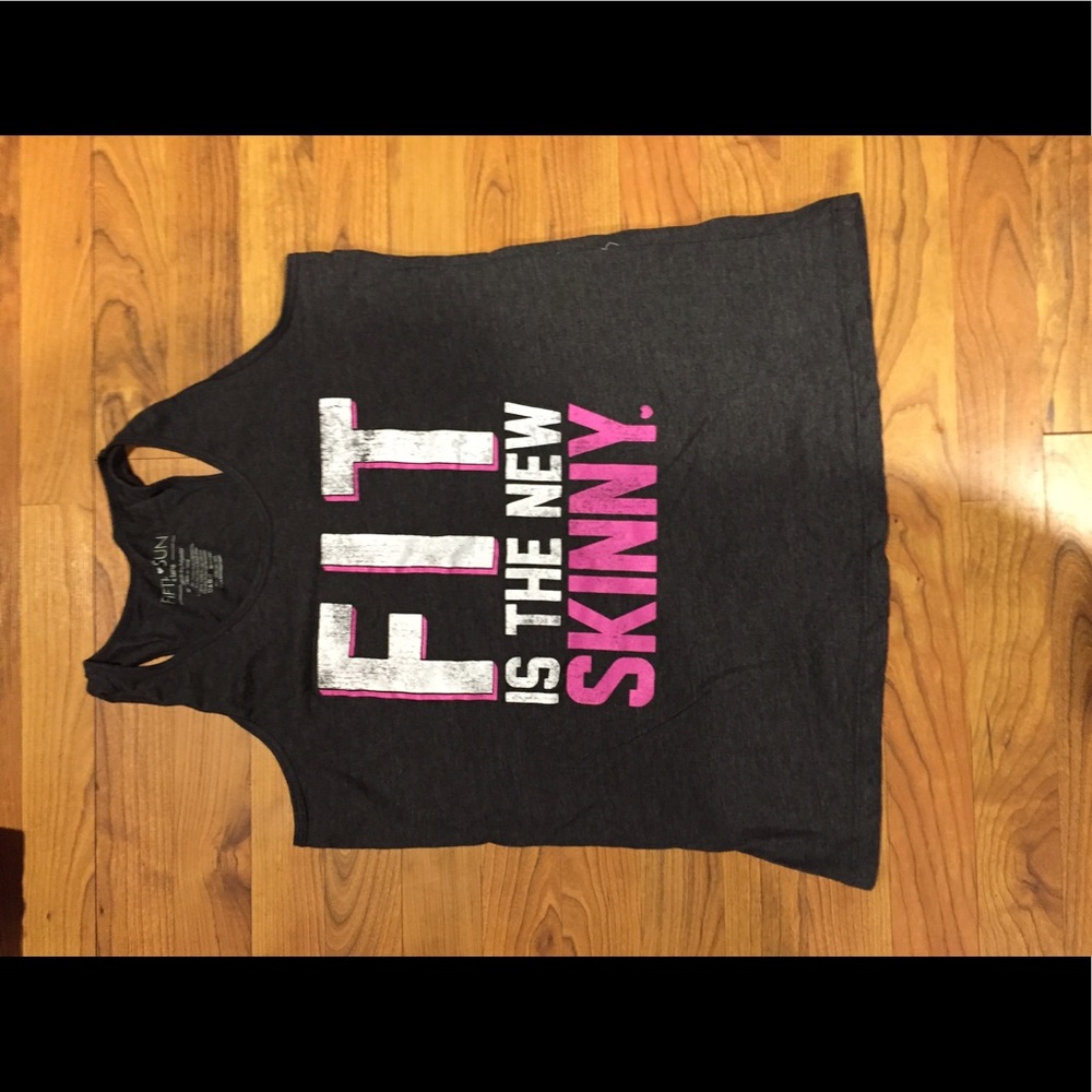 Grey workout tank top