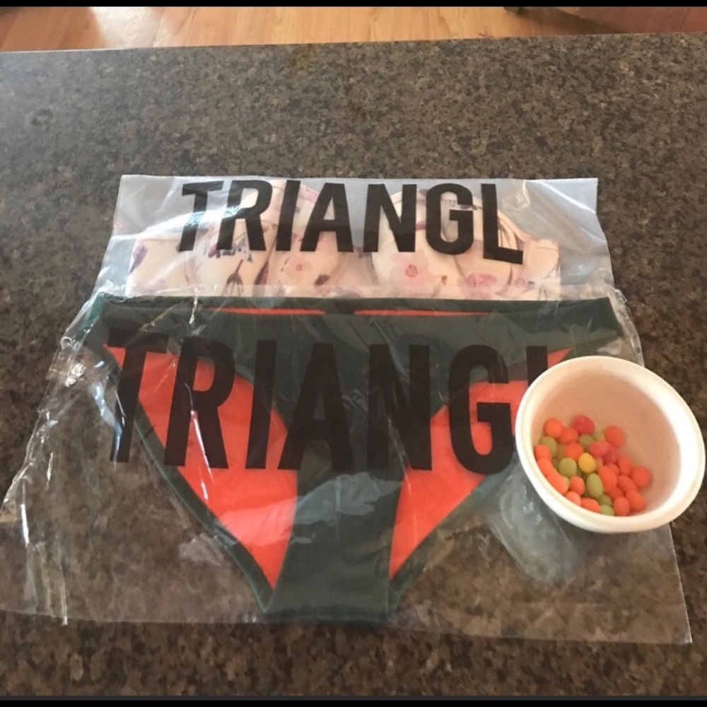 Triangl floral bathing suit
