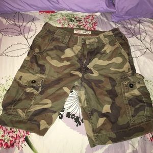 Army fatigue shorts