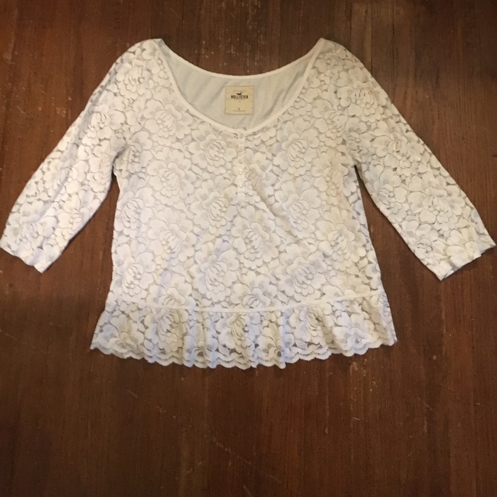 Hollister lace shirt